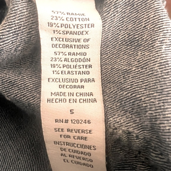 y2k denim low rise micro mini shorts Size 5 - Picture 6 of 9